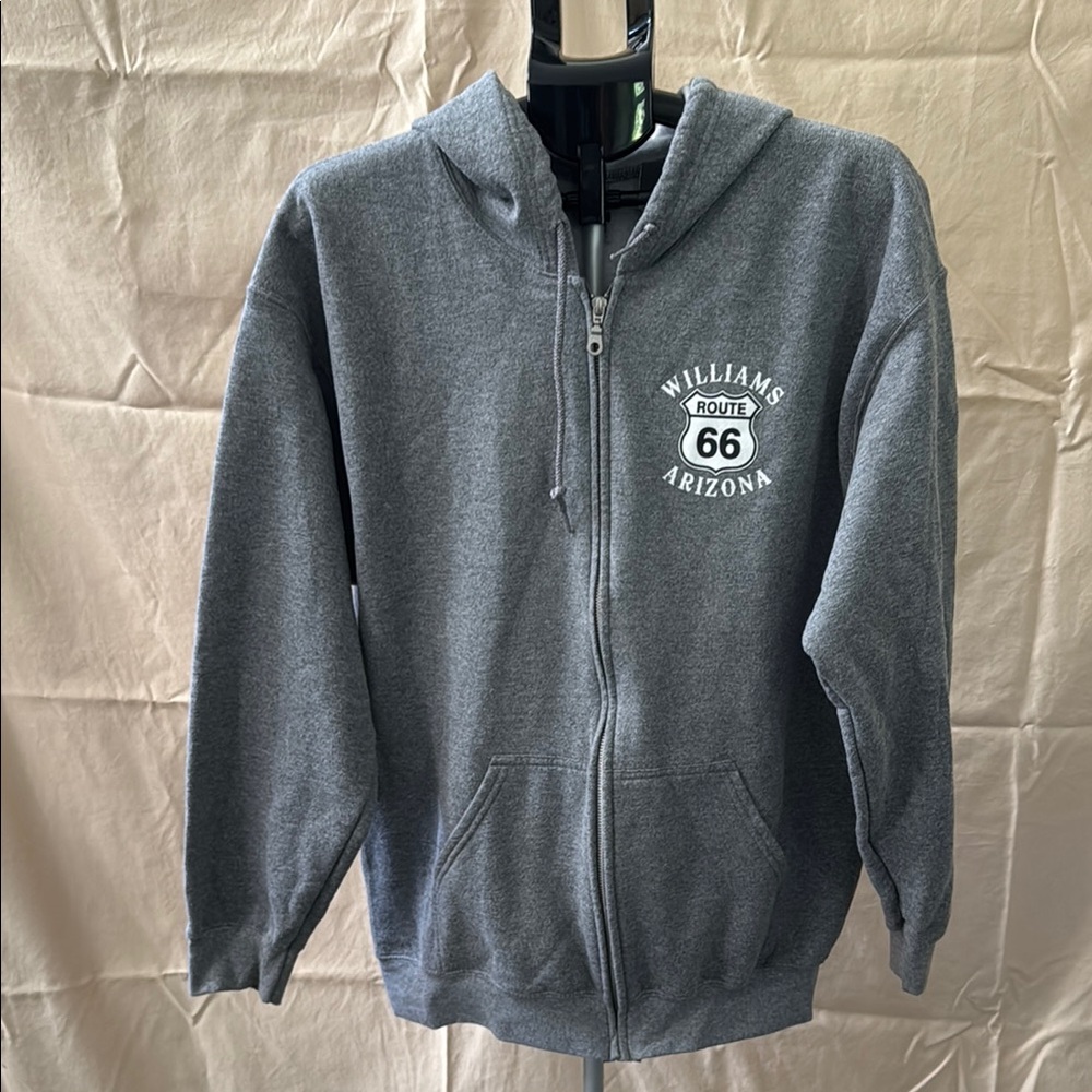 Gildan Gray Zip Up Men's Sweater